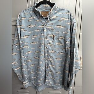 Vintage North River 90’s Fish Shirt